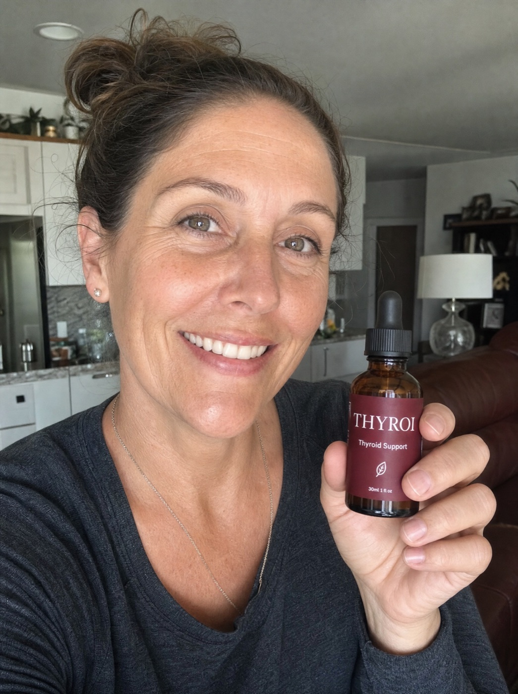 Real customer holding Thyroi