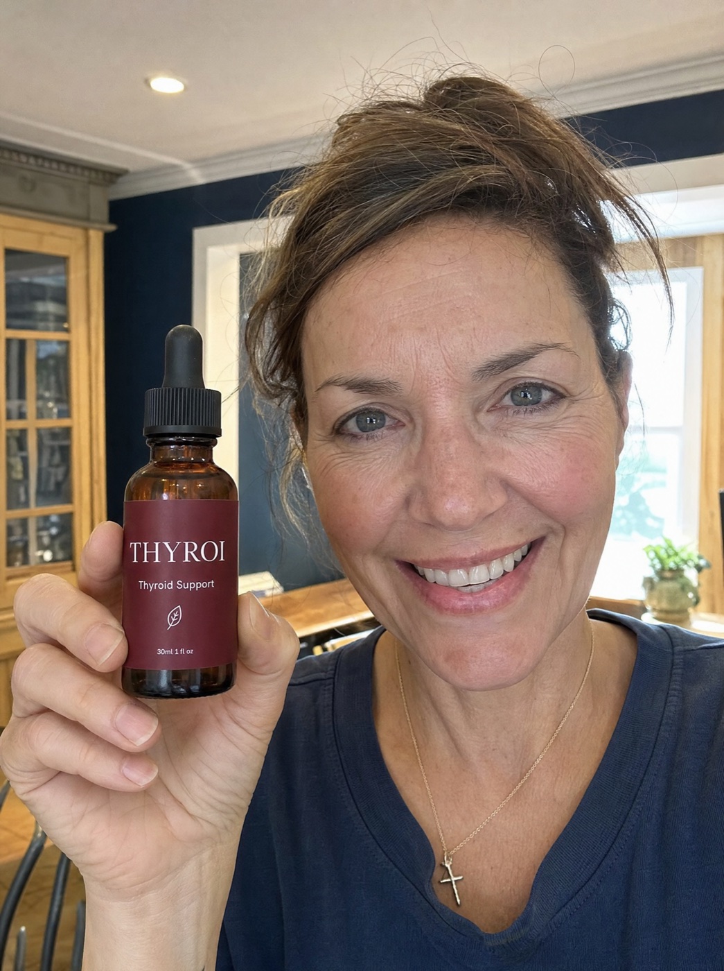 Real customer holding Thyroi