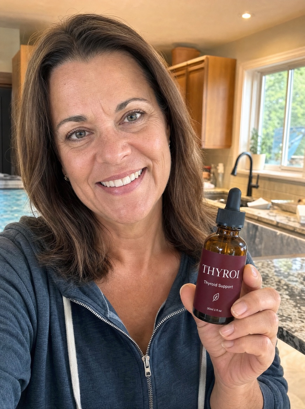 Real customer holding Thyroi